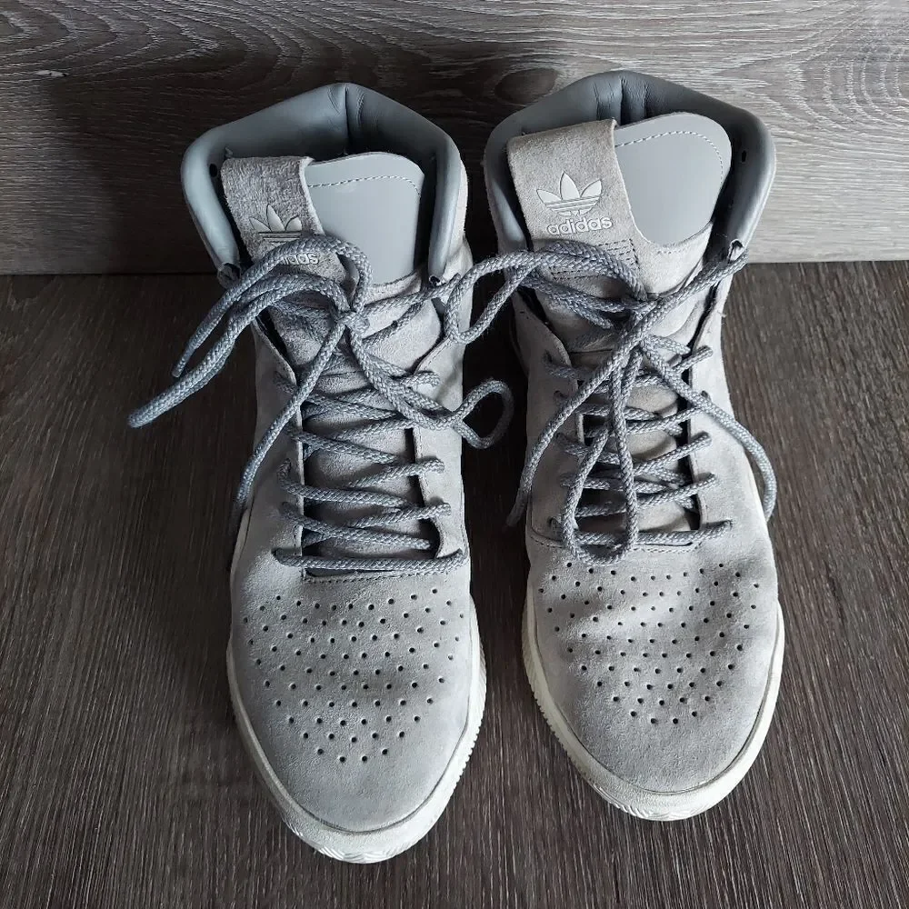 Adidas Big Kids Size 5.5 Tubular Instinct gray charcoal solid grey white S76171